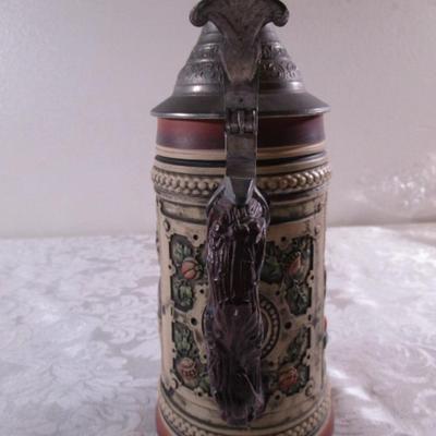 Sale Photo Thumbnail #21: Excellent condition. Inscription says "Bring Me a Beer, Bring Me a Beer or I'll Fall Over" in German, 9-5/8" tall x 4" across