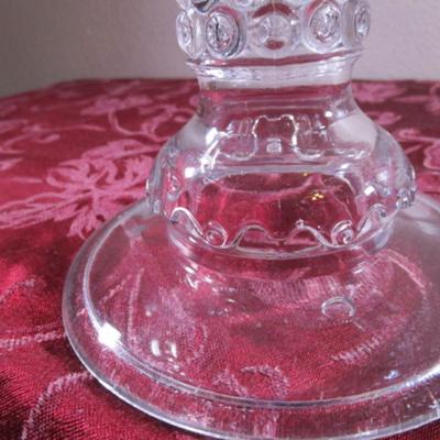 Early American Pattern Glass Cake Stand