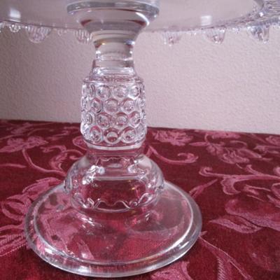 Early American Pattern Glass Cake Stand