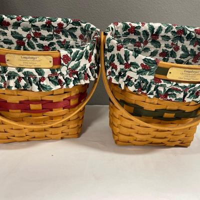 1998 “Glad Tidings” Longaberger baskets