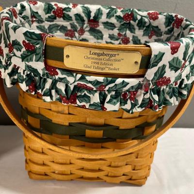 1998 “Glad Tidings” Longaberger baskets