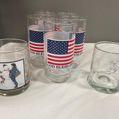 13 God Bless America glasses