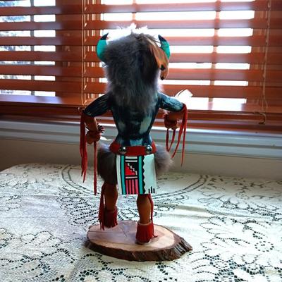 "BROAD FACE" SIGNED NATIVE AMERICAN CRAFTED KATSINA DOLL
