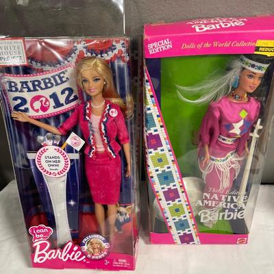 President Barbie & Native American Barbie