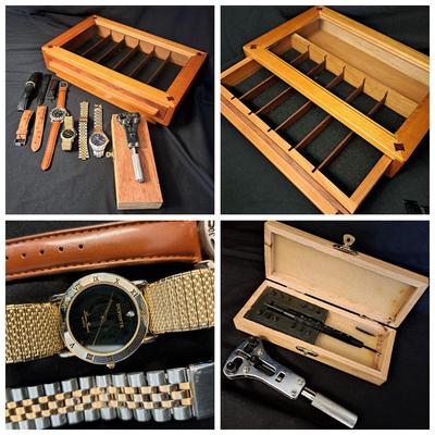 Handcrafted Wooden Watch Box, Watches and More. (LR-SD)