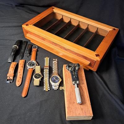 Handcrafted Wooden Watch Box, Watches and More. (LR-SD)