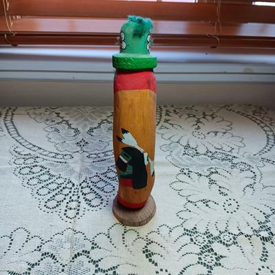 SIGNED HANDCRAFTED NATIVE AMERICAN KACHINA DOLL