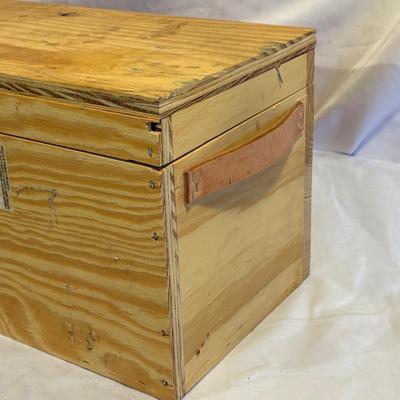 Assorted Tools in Wooden Toolbox (B2-ES)