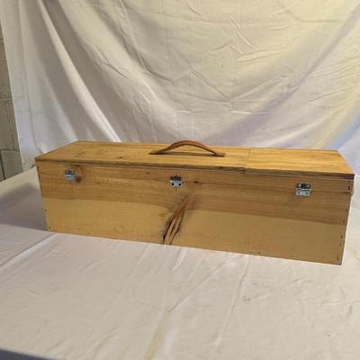 Assorted Tools in Wooden Toolbox (B2-ES)