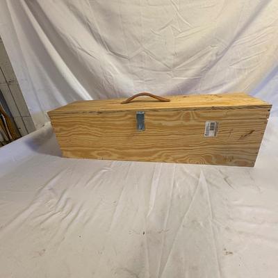Assorted Tools in Wooden Toolbox (B2-ES)