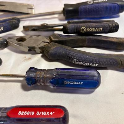 Assorted Tools in Wooden Toolbox (B2-ES)