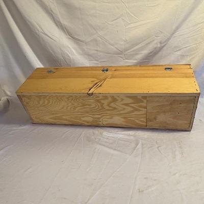 Assorted Tools in Wooden Toolbox (B2-ES)