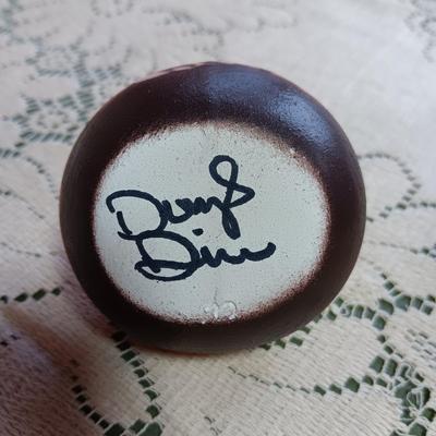 SIGNED WEDDING VASE USING SAND ART TECHNIQUE AND SIGNED SMALLER CLAY POT