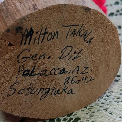 KACHINA DOLL HANDCRAFTED BY NATIVE AMERICAN HOPI MILTON TAKALA
