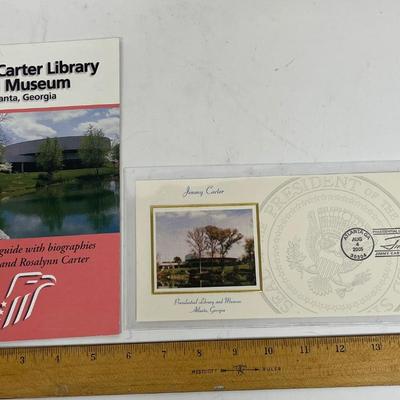 Jimmy Carter Museum and Library Guidebook and First Day Cover