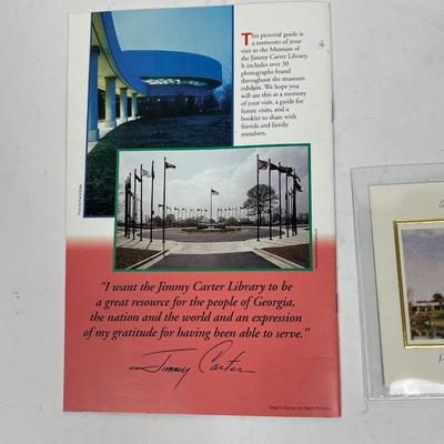 Jimmy Carter Museum and Library Guidebook and First Day Cover