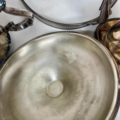 Vintage Silverplate Chafing Dish and Pitchers