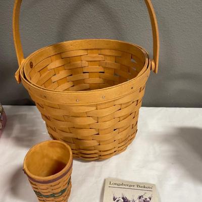 Longaberger 1993 Inaugral Basket & plain Longaberger basket