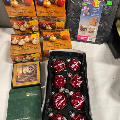 Ornament holders and Christmas items
