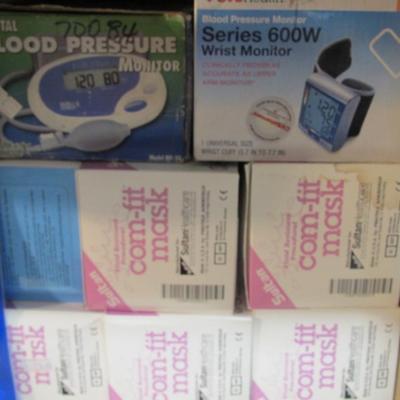 First Aid Supplies Com Fit Masks Blood Pressure Monitor Timer Caps & Wraps