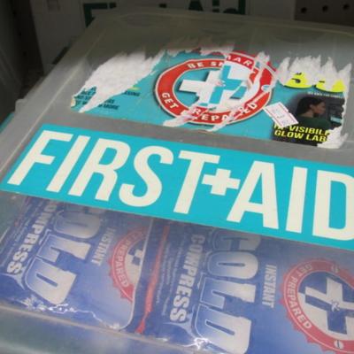 First Aid Supplies Com Fit Masks Blood Pressure Monitor Timer Caps & Wraps