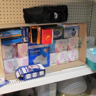 First Aid Supplies Com Fit Masks Blood Pressure Monitor Timer Caps & Wraps