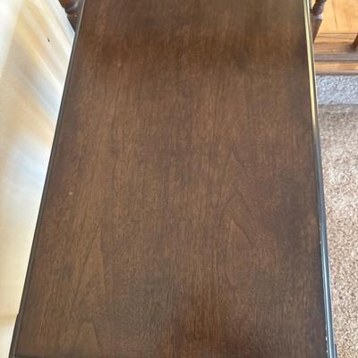 Wood end table