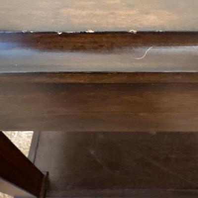 Wood end table