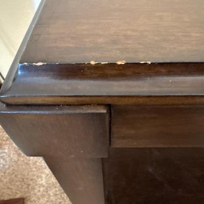 Wood end table