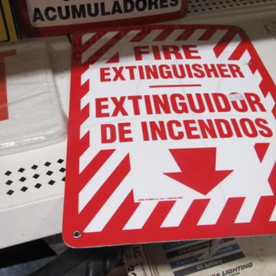 Plastic Safety Signs Exit Eye Wash Forklifts #50