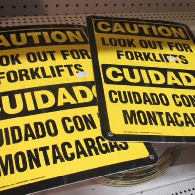 Plastic Safety Signs Exit Eye Wash Forklifts #50