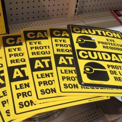 Plastic Safety Signs Exit Eye Wash Forklifts #50