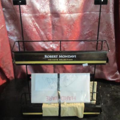 Robert Mondavi Metal Display Rack