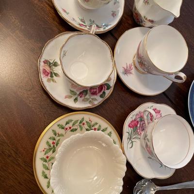 Teacups and saucers