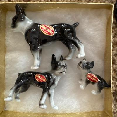 Vintage Bone China dogs, plates and decor
