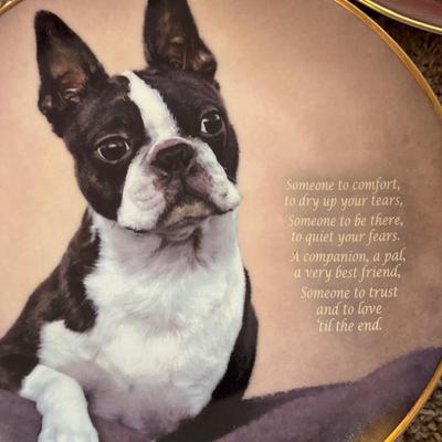 Vintage Bone China dogs, plates and decor
