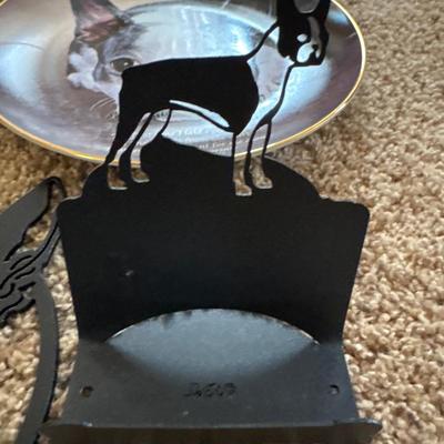 Vintage Bone China dogs, plates and decor