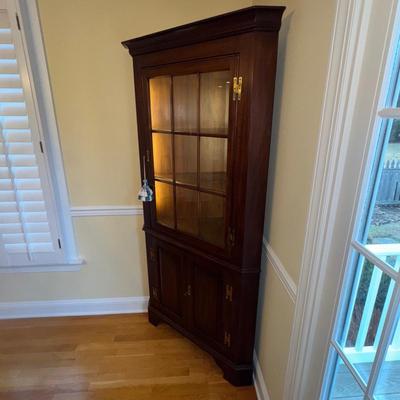 338 Henkel Harris Cherry Corner Cabinet