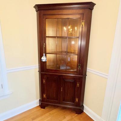 338 Henkel Harris Cherry Corner Cabinet