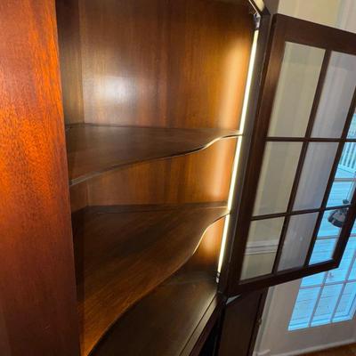 338 Henkel Harris Cherry Corner Cabinet