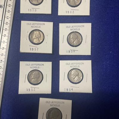 7 Old Jefferson Nickels