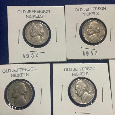 7 Old Jefferson Nickels