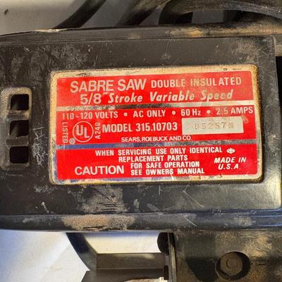 Skilsaw Circular Saw & Sears Craftsman Sabre Saw (B2-ES)