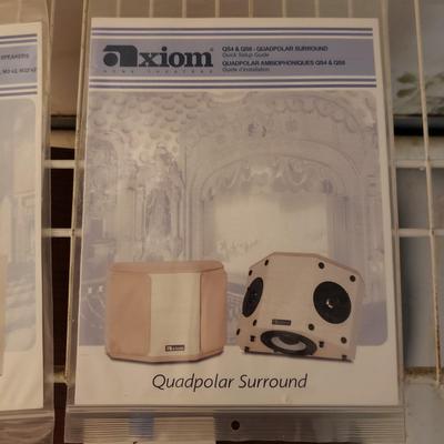 Pair of Axiom QS8 v2 Wall Mount Surround Sound Speakers w/ Stands (B4-KD)