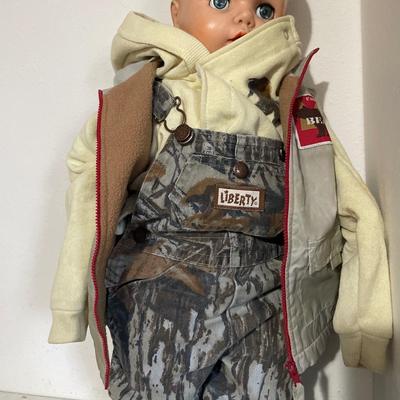 Doll with Camo outfit and doll desk