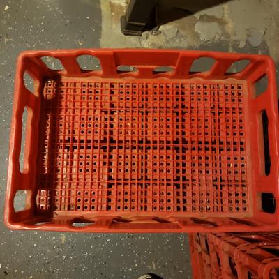 27 Coca-Cola Red Plastic Crates (B3-KD)