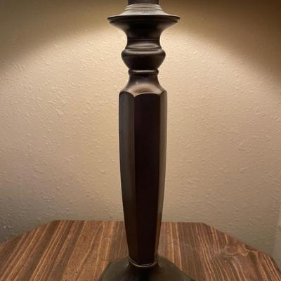 Lamp with new shade and night stand
