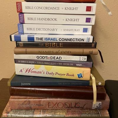Sylvania DVD player and Christian books