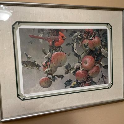 Robert Bateman “Cardinal & Wild Apples”