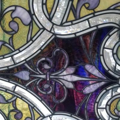 Large Stained Glass Piece by Marc Bogenreef